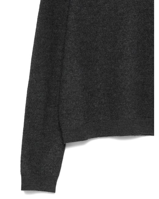 Semicouture Black Crew-Neck Sweater