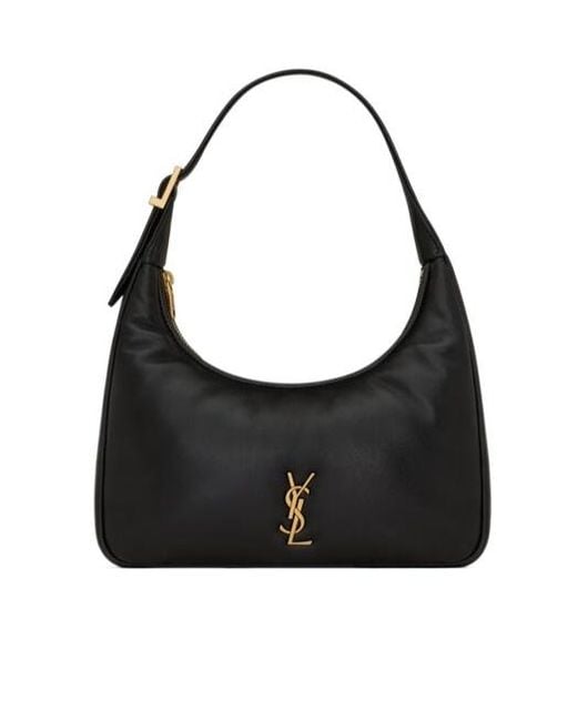 Saint Laurent Black Calypso Mini Hobo Bag