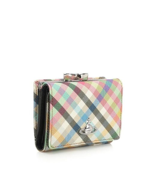 Vivienne Westwood Blue Small Frame Wallet for men