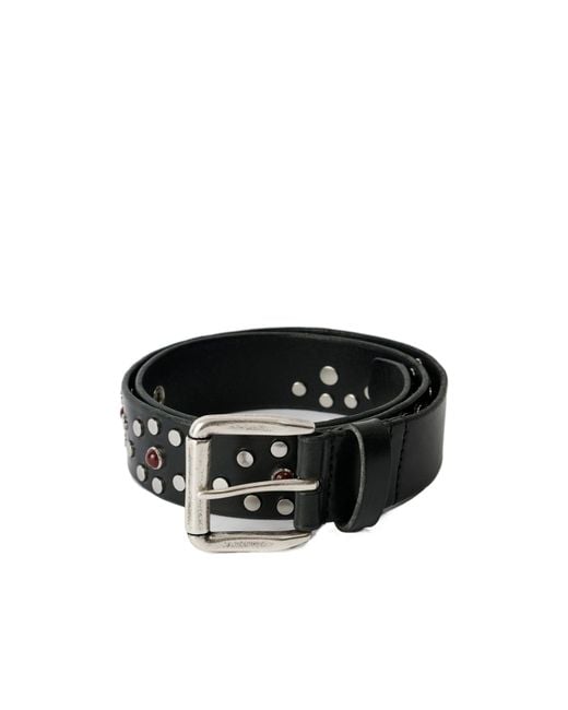 Our Legacy Black Vortext Studded Belt for men