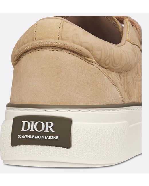 Dior Natural Monogram Lace-Up Low-Top Sneakers for men