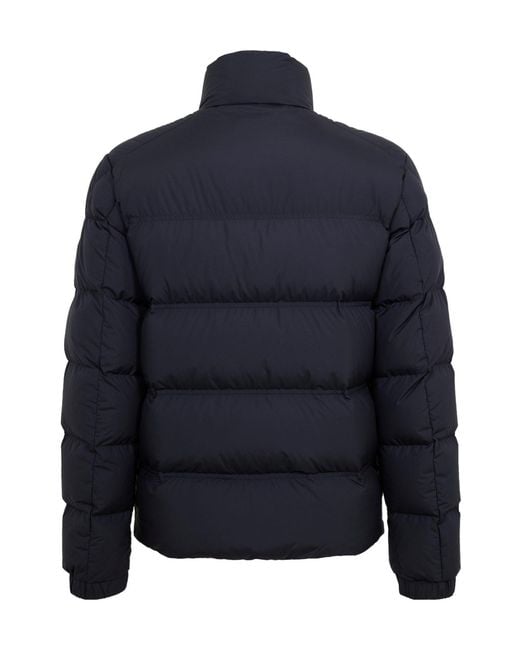 Moncler Blue Stand-Collar Quilted Down Jacket for men