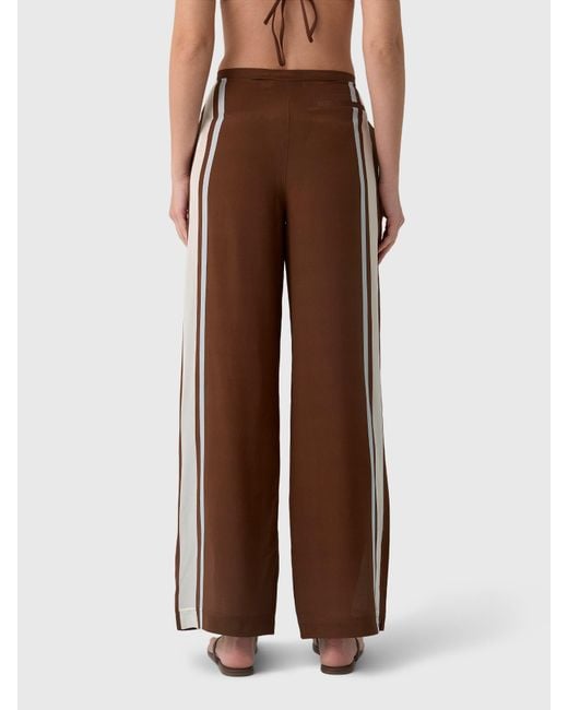Sir Brown Striped Casual Pants