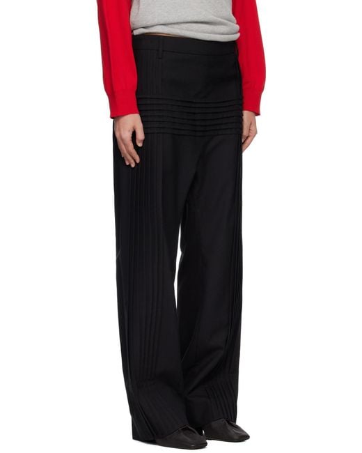 STEFAN COOKE Black Pillar Casual Pants