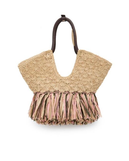 Zimmermann Natural Goldentime Small Fringe Tote