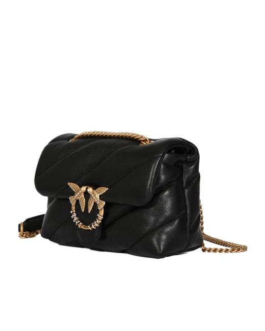 Pinko Black Flap Shoulder Bag