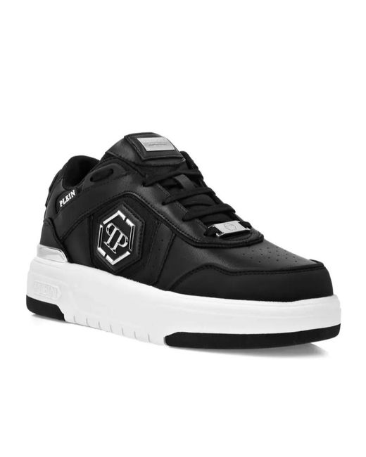 Philipp Plein Black Lo-Top Sneakers Sk8R Plein Low for men