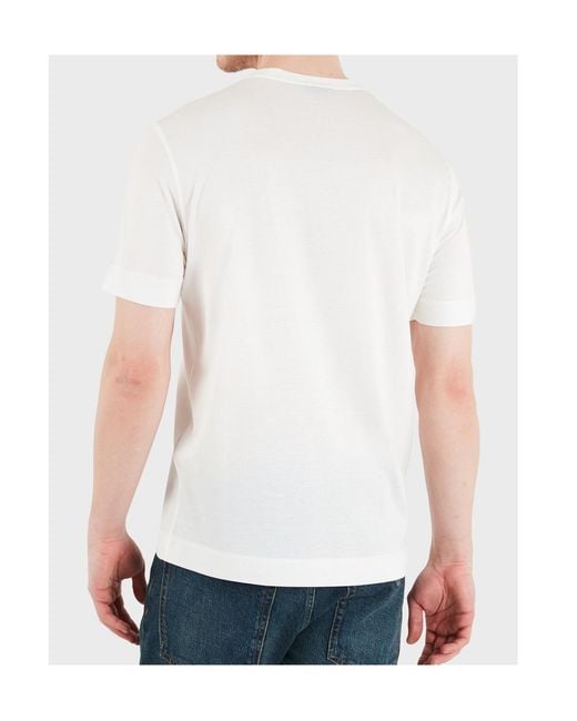 Emporio Armani White Logo T-Shirt for men
