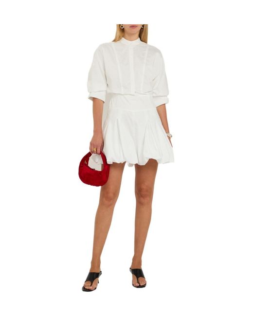 Jonathan Simkhai White Cotton Shirt Dress