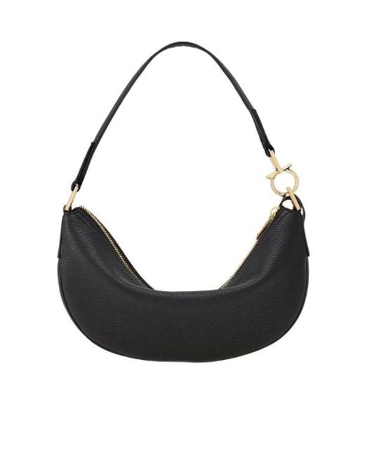 Ferragamo Black Ferragamo Small Hobo Bag