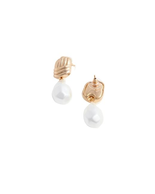 Self-Portrait Metallic Knot Embellished Earrings