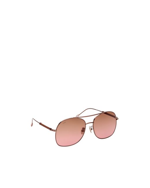 Tod's Pink Aviator Sunglasses