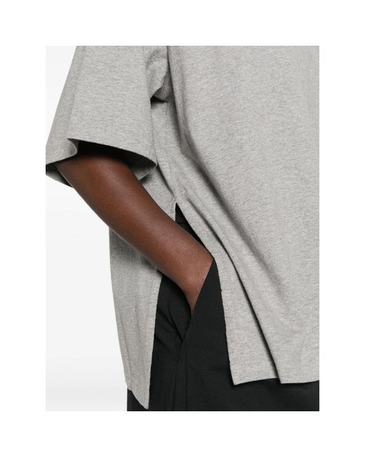 Frankie Shop Gray Crew-Neck T-Shirt