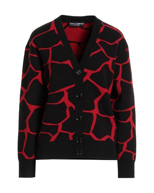 Dolce & Gabbana Black Printed Cardigans