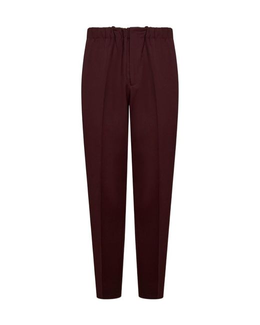 Jil Sander Purple Tailored Tapered Trousers for men