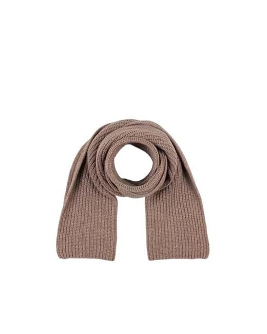 Weekend by Maxmara Brown Solid Wool Scarf