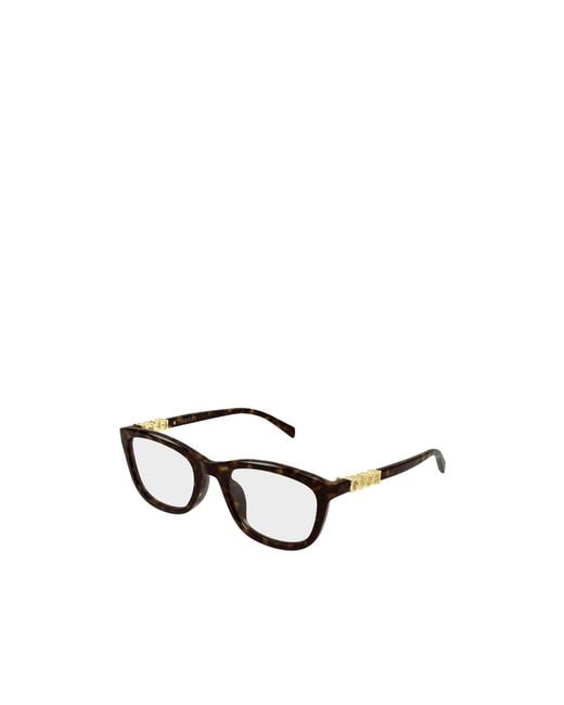 Gucci White Eyewear Rectangle Frame Glasses
