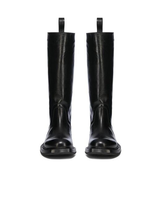 Rick Owens Black Round-Head Boots