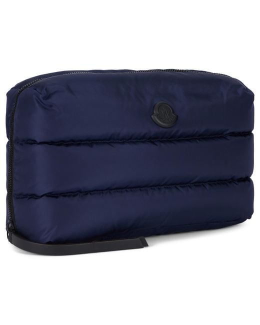 Moncler Blue Caradoc Quilted Beauty Case for men