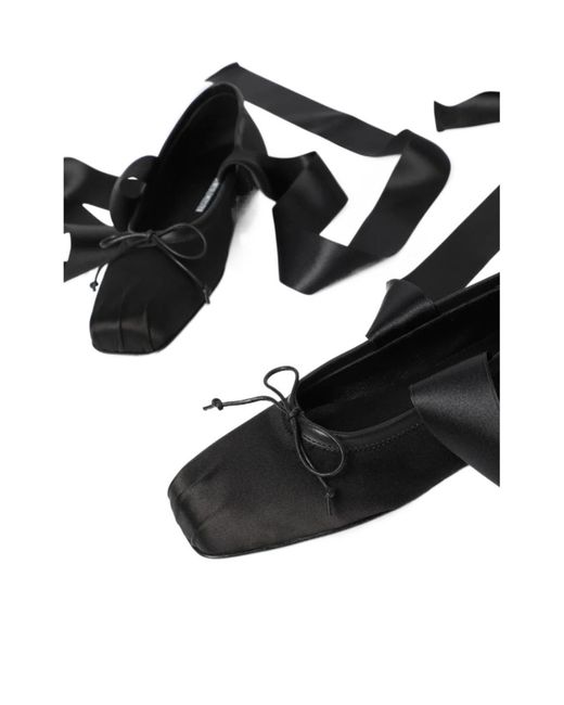 Ann Demeulemeester Black Paloma Ballerina Shoes