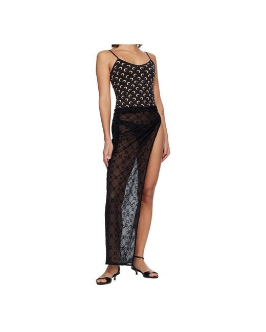 MARINE SERRE Black Moonogram Cover-Up