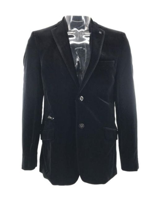 Karl Lagerfeld Blue Single-Breasted Suit Jacket for men