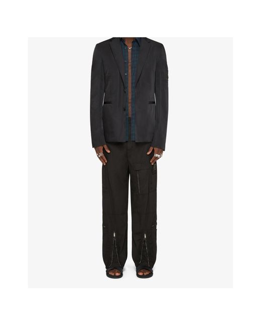 Givenchy Black Zipped Pocket Cargo Pants for men