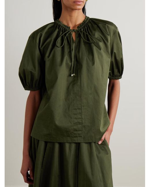 Joseph Green Nador Belted Pleated Shirt