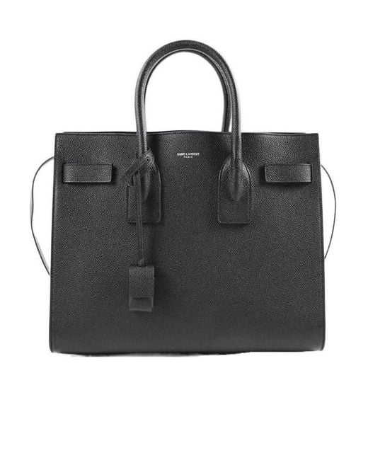 Saint Laurent Black Small Sac De Jour Tote Bag