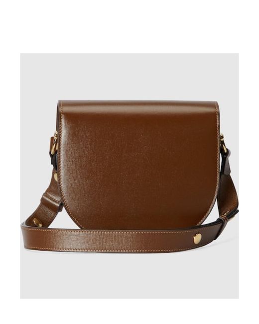 Gucci Brown 1955 Horsebit Mini Rounded Shoulder Bag