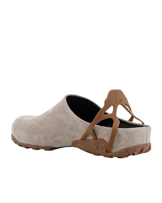 Roa Gray Fedaia Suede Slides for men