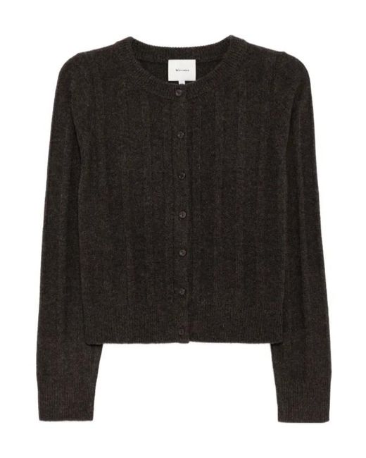 Reformation Black Hannah Cardigan