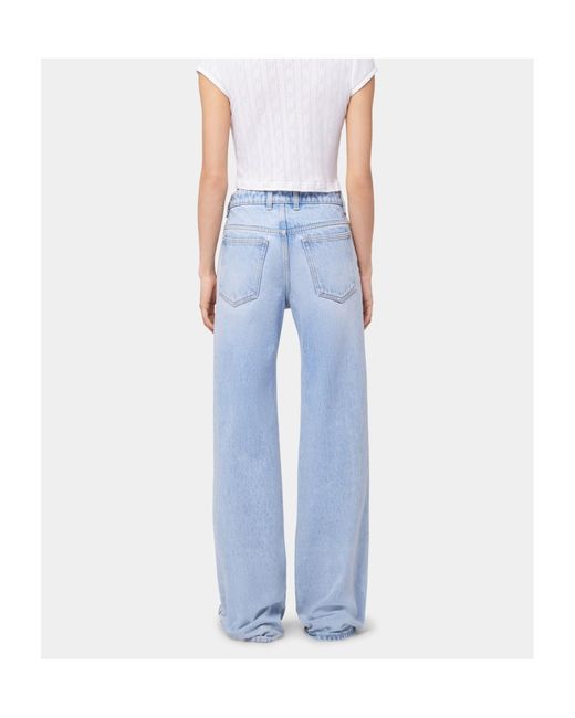 Rabanne Blue Baggy Trousers
