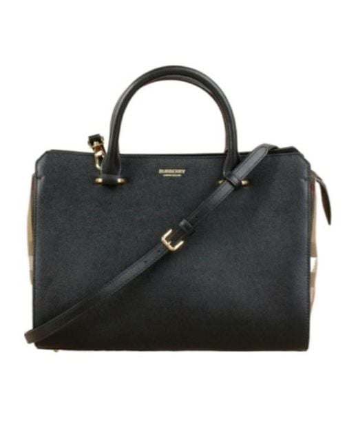 Burberry Black Banwell Small Tote Bag