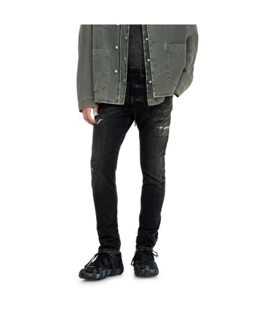 DIESEL Black Regular Regular Waist 2030 D-Krooley Joggjeans for men