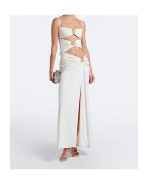 Christopher Esber Natural Molten Wedge Thong Sandals