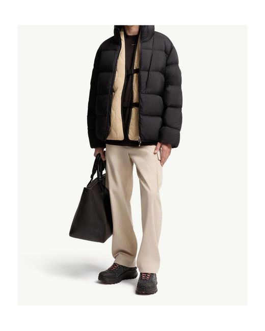 Moncler Black Poitevin Hooded Short Down Jacket for men