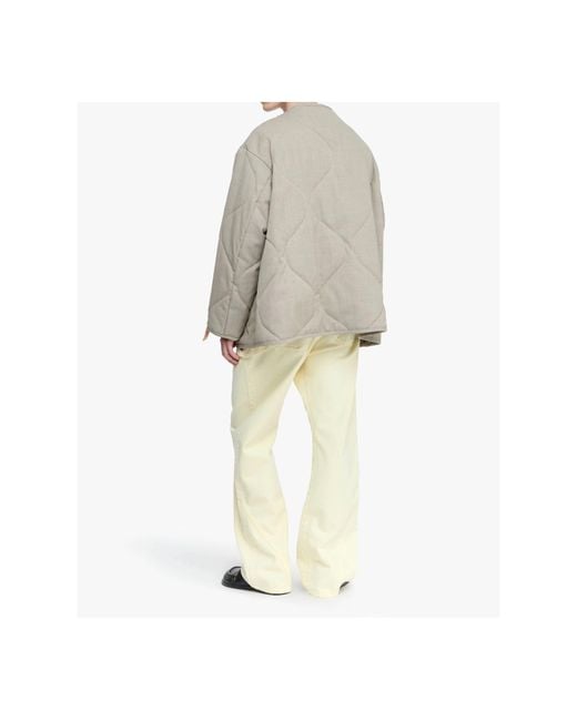 J.W. Anderson Natural Jw Anderson Quilted Button-Up Jacket for men