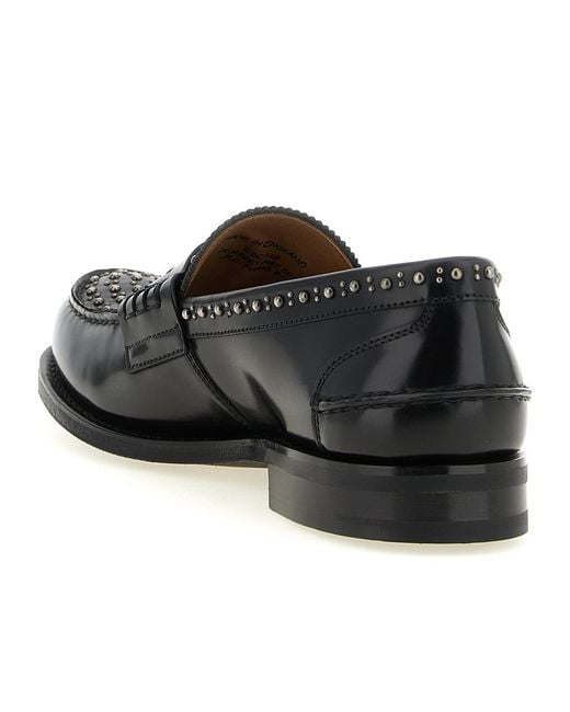 Church's Black Bookbinder Leather Loafers for men