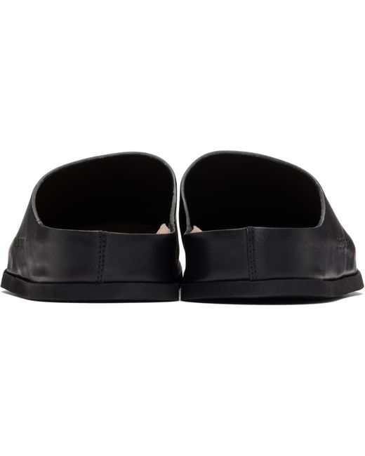 Common Projects Black Leather Mules