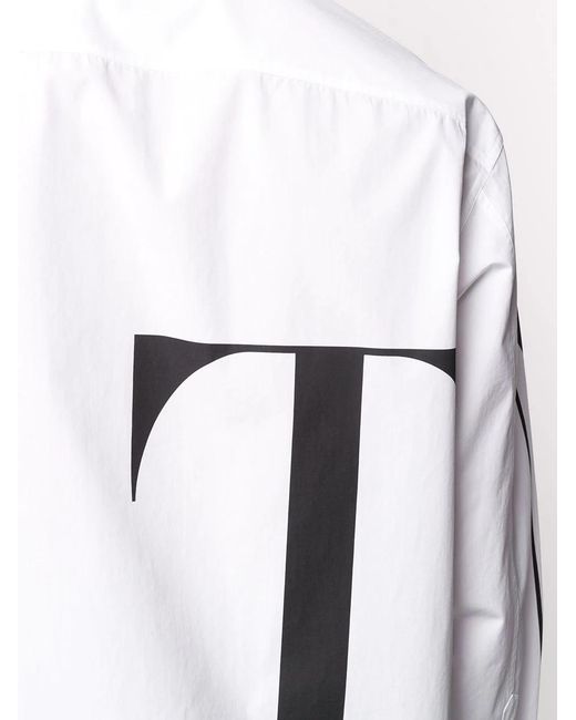 Valentino White Vltn Print Shirt for men