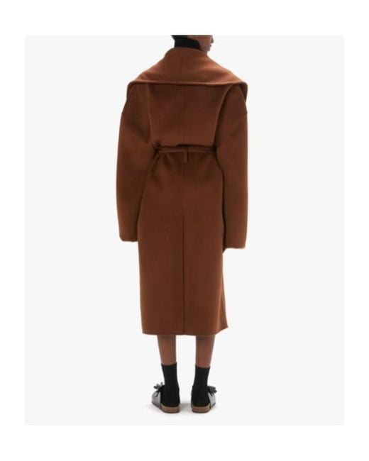 J.W. Anderson Brown Jw Anderson Belted Wrap Coat
