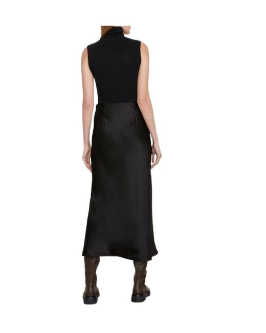 Vince Black Side Slit Skirt