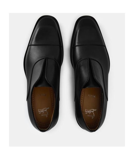 Christian Louboutin Black Slip-On Loafers for men