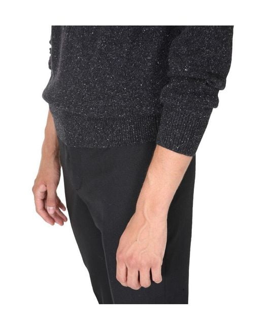Barbour Black Tisbury Crewneck Knitted Jumper for men