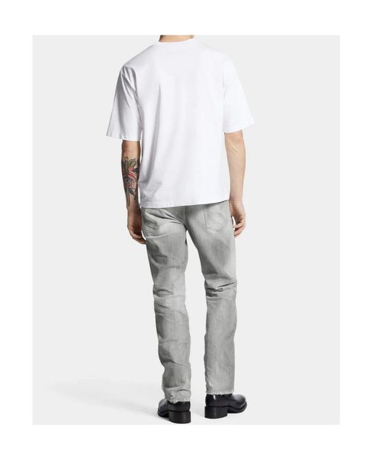 DSquared² Gray Brushed Wash 642 Distressed Jeans for men