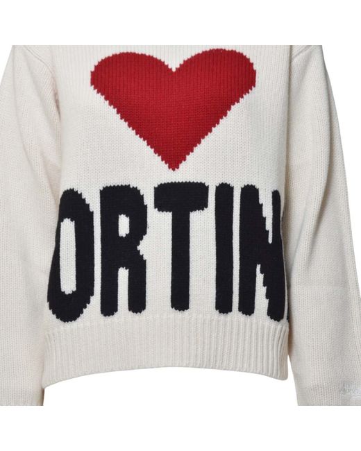 Mc2 Saint Barth White Kyla Cortina Knitwear