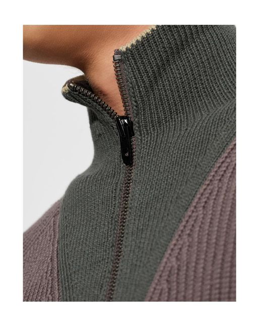 DIESEL Brown K Orio Zip-Up Cardigan for men