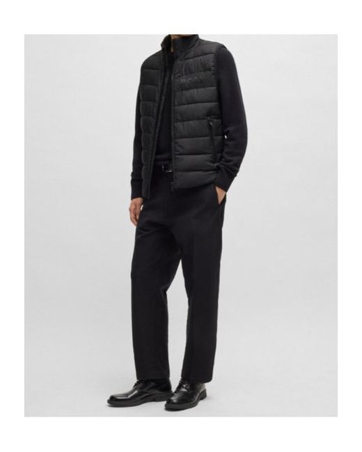 Boss Black Boss Zip-Up Quilted Gilet for men