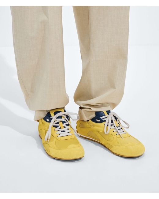 Bottega Veneta Yellow Orbit Flash Sneaker for men